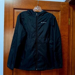 Girls Columbia Black XL Rain Jacket